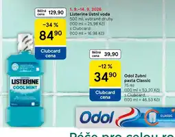 Tesco Listerine ústní voda nabídka