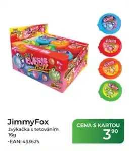 Tamda Foods JimmyFox žvýkačka s tetováním nabídka