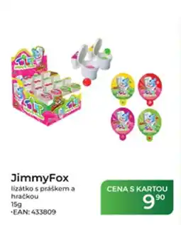Tamda Foods JimmyFox lizátko s práškem a hračkou nabídka