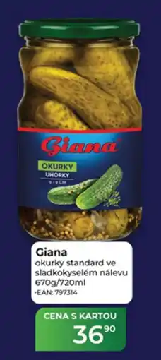 Tamda Foods Giana okurky standard ve sladkokyselém nálevu nabídka