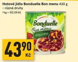 Žabka Bonduelle hotové jídlo bon menu nabídka