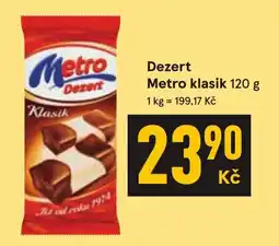 Žabka Metro dezert klasik nabídka