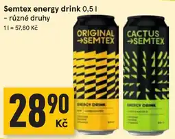Žabka Semtex energy drink nabídka