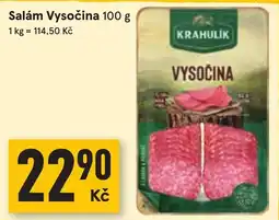 Žabka Krahulík salám Vysočina nabídka