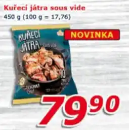 ESO MARKET Kuřecí játra sous vide nabídka