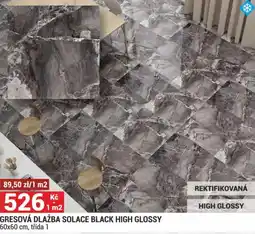 Merkury Market Gresova Dlazba Solace Black High Glossy nabídka
