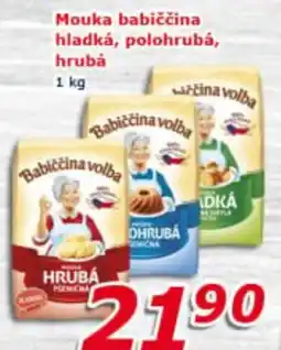 ESO MARKET Babiččina volba mouka hladká, polohrubá, hrubá nabídka