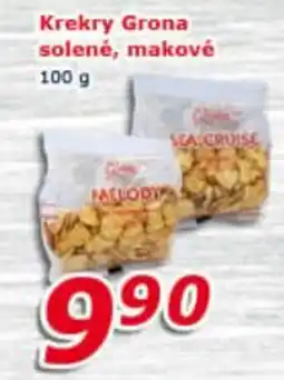ESO MARKET Krekry Grona solené, makové nabídka