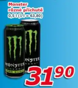 ESO MARKET Monster různé příchutě nabídka