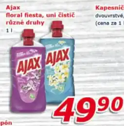 ESO MARKET Ajax floral fiesta, uni čistič různé druhy nabídka