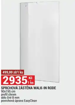 Merkury Market Rode sprchová zástěna walk-in nabídka