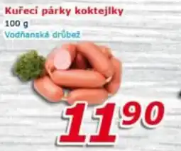 ESO MARKET Kuřecí párky koktejlkové vodňanská drůbež nabídka