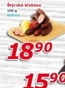 ESO MARKET Bidfood štýrská klobása nabídka