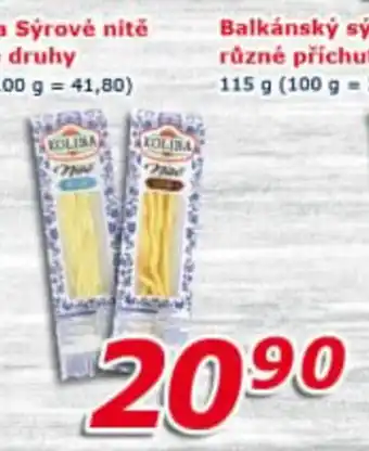 ESO MARKET Koliba sýrové nitě nabídka