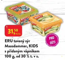MP Krásno Eru tavený sýr Maasdammer, KIDS nabídka