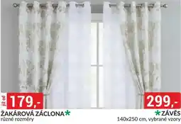 Baumax Žakárová záclona nabídka