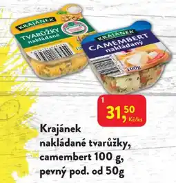 MP Krásno Krajánek nakládané tvarůžky, camembert nabídka