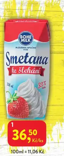 MP Krásno Bohe milk smetana ke šlehání nabídka
