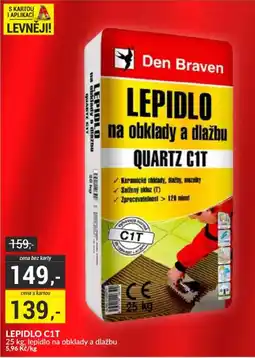 Baumax Den Braven lepidlo na obklady a dlažbu quartz c1t nabídka
