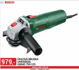 Baumax Bosch úhlová bruska universal grind 750-125 nabídka