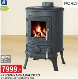 Baumax Nordf krbová kamna palestro nabídka