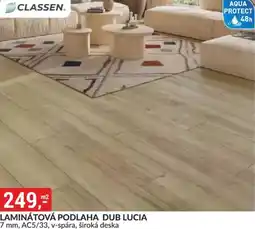 Baumax Classen laminátová podlaha dub lucia nabídka
