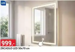 Baumax Zrcadlo led 50x70 cm nabídka