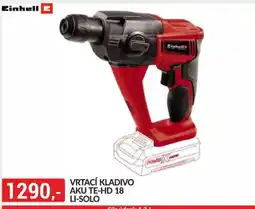 Baumax Einhell vrtací kladivo aku te-hd 18 li-so nabídka