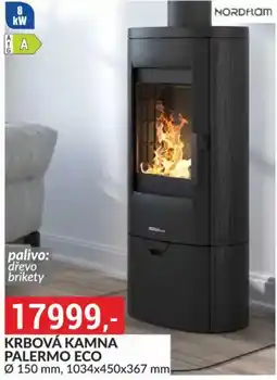 Baumax Nordham krbová kamna palermo eco nabídka
