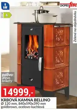 Baumax Domo fire Krbová kamna Bellino nabídka