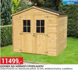 Baumax Domek na nářadí s podlahou nabídka