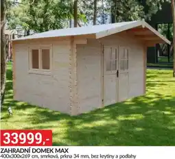 Baumax Zahradní domek max nabídka