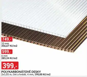 Baumax Polykarbonátové desky nabídka