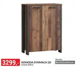 Baumax Komoda symmach 2d tmavé dřevo nabídka