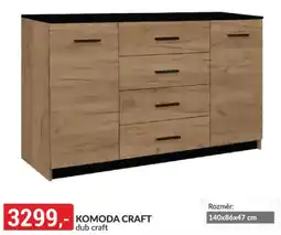Baumax Komoda craft dub craft nabídka