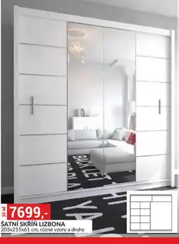 Baumax Lizbona šatní skříň nabídka