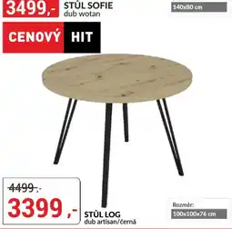 Baumax Stůl log nabídka