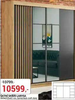 Baumax Larysa šatní skříň nabídka