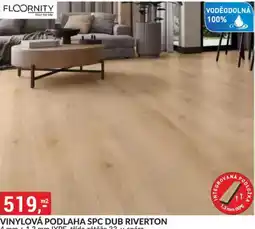 Baumax Floornity vinylová podlaha spc dub riverton nabídka