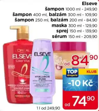 Elseve šampon balzám maska sprej sérum