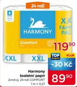 TOP drogerie Harmony toaletní papír nabídka