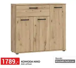 Baumax Komoda Niko dub artisan nabídka