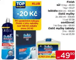 TOP drogerie Finish čistič myčky nabídka
