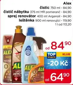 TOP drogerie Alex čistič nábytku nabídka