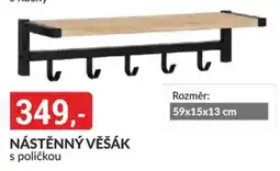Baumax Nástěnný věšák s poličkou nabídka