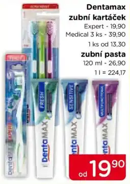 TOP drogerie Dentamax zubní kartáček nabídka