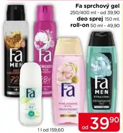 TOP drogerie Fa sprchový gel nabídka