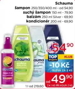TOP drogerie Schauma šampon suchý šampon balzám kondicionér nabídka