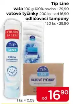 TOP drogerie Tip Line vatové tyčinky nabídka
