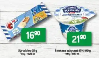 Brněnka Kunin zakysaná smetana nabídka